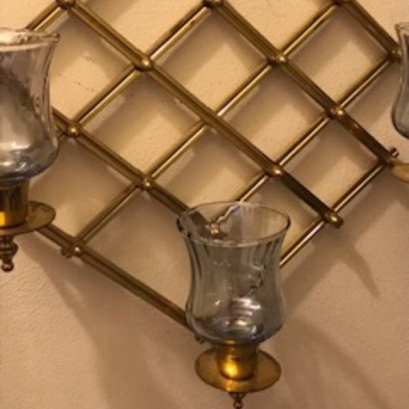 Party Lite brass wall candle holder - Picture 2 of 8